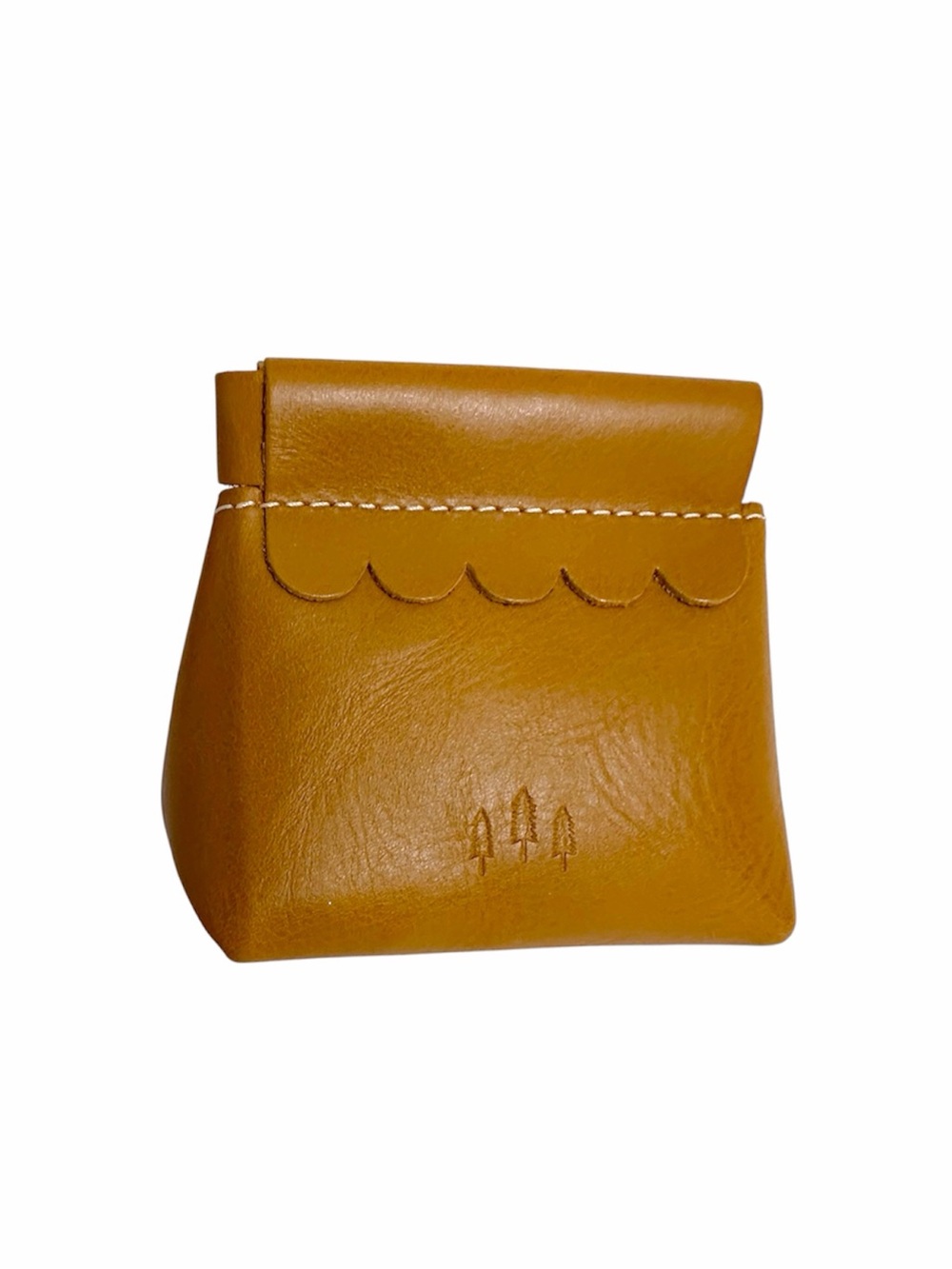 NEW Portland Leather Goods Penny Pouch in Mystery Dark Yellow Shade